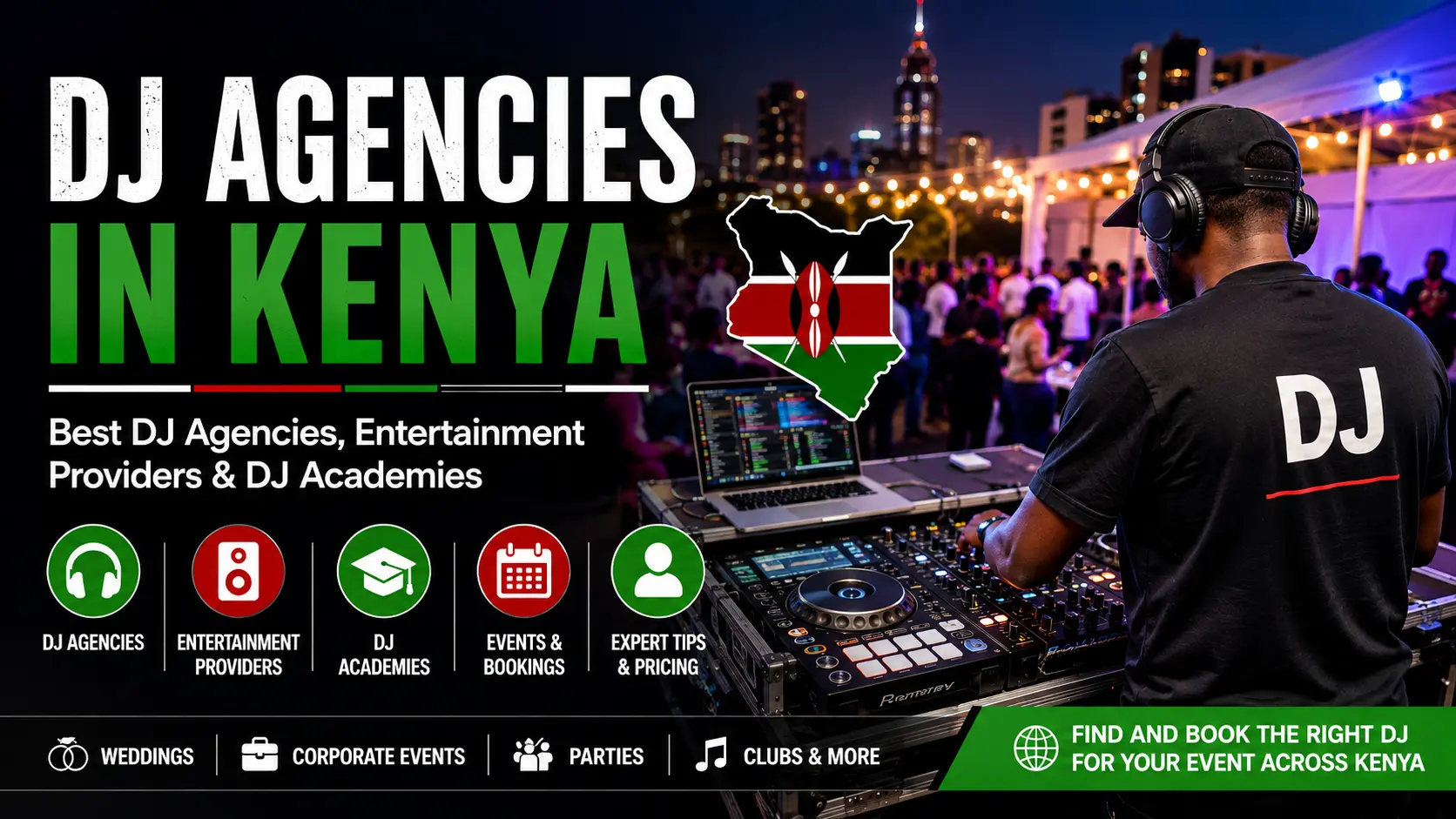 DJ agencies in Kenya providing entertainment for weddings, parties and corporate events