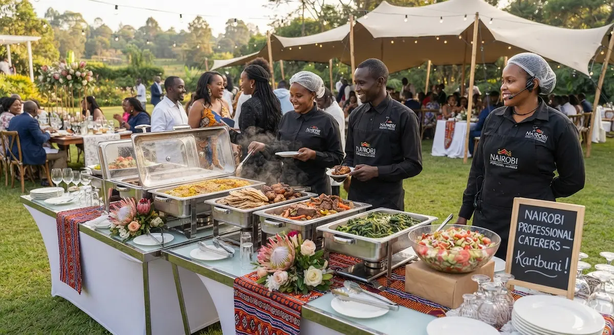 Professional caterer providing outside catering services in Nairobi